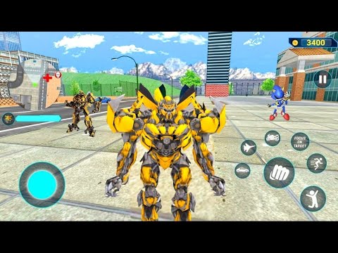 ultimate Bumblebee Multiple Transformation Jet Robot Car Game 2020 - Android Gameplay #29