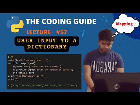User Input To A Dictionary In Python Run Time Entry Python Tutorials For Beginners
