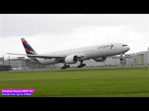 Plane Spotting 🔴#SCHIPHOL AIRPORT - ARRIVALS