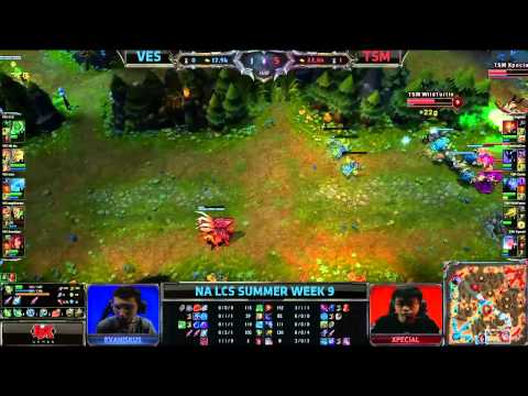 Velocity eSports (VES) vs Team Solomid (TSM) || Super week NA LCS Summer 2013 W9D1 || Full Game HD