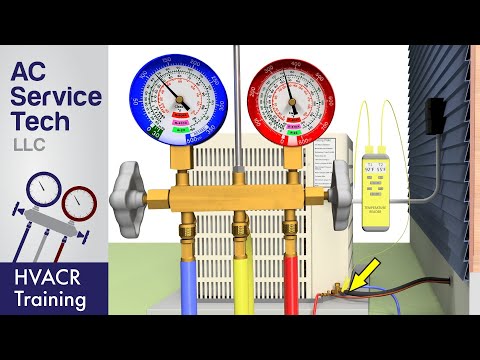 Refrigerant Charging Checking the R 22 Refrigerant Charge on AC Condensor Subcooling Method