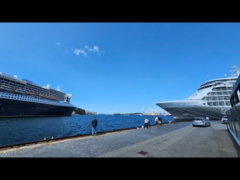 Thumbnail for Silver Shadow turning around in Stavanga on 27th July 2025 from Queen Mary 2 Bridge Cam