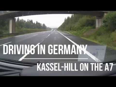 Driving in Germany - Kassel Hill on the A7
