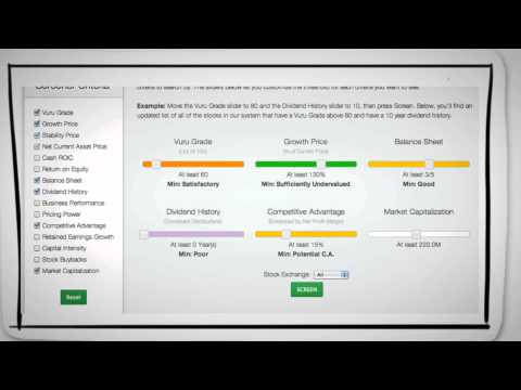 How VURU.co works - A Stock Picking Guide for the Value Investor