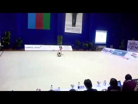 Нармина Самедова 2004г мяч (первенство Баку 2014г мяч)