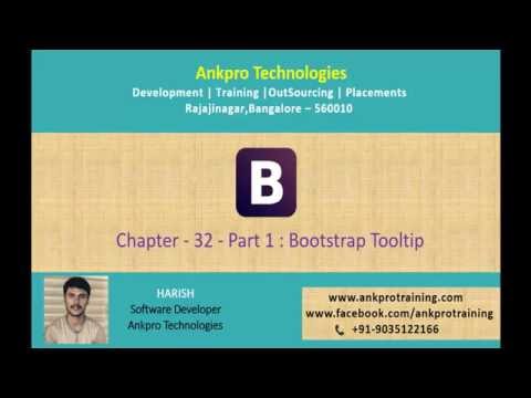 Bootstrap Chapter 32 - Bootstrap Tool tip part 1