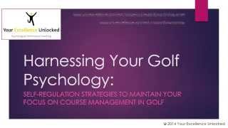 preview picture of video 'Self-Regulation & Golf Course Management. Your Excellence Unlocked (Swansea, Wales). Dr Simon Payne'