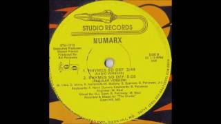 NUMARX - RHYMES SO DEF (REGULAR VERSION)