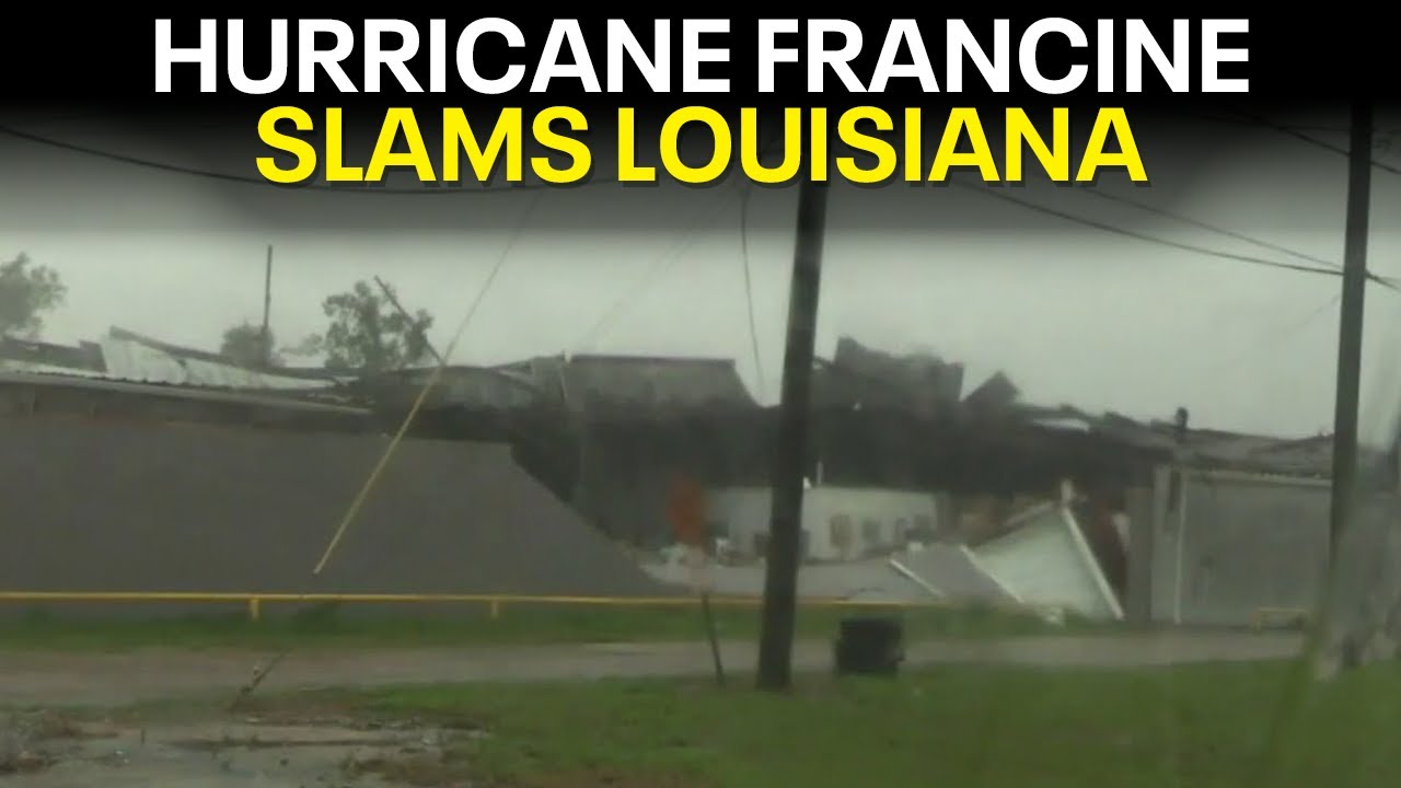 Francine slams Louisiana as Category 2 storm