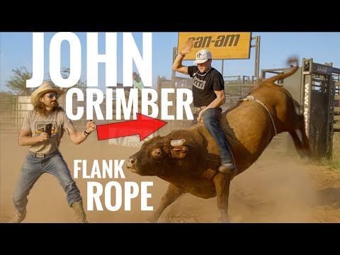John Crimber Gets On A Bull With A Flank Rope And Tennis Shoes - Rodeo Time 382
