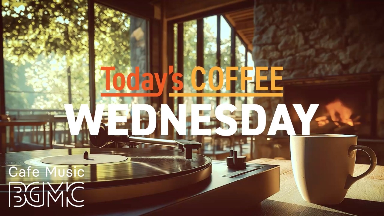 Jazz Relaxing Music ☕ Forest Window Cafe Jazz - Smooth Piano & Bossa Nova for Wednesday Work