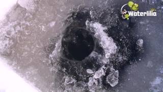 Замерзают лунки для жерлицы