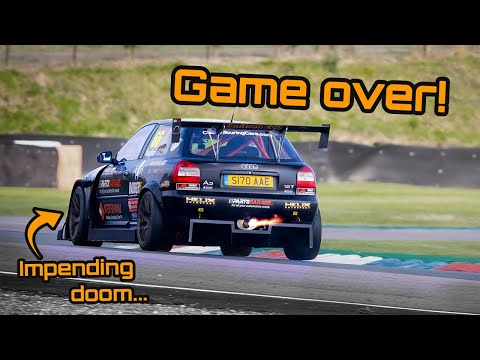 We DESTROYED our race engine! Season Finale at Thruxton with CTCRC Thunder Saloons