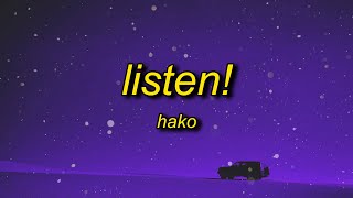 Download lagu hako - listen! (sped up) lyrics mp3