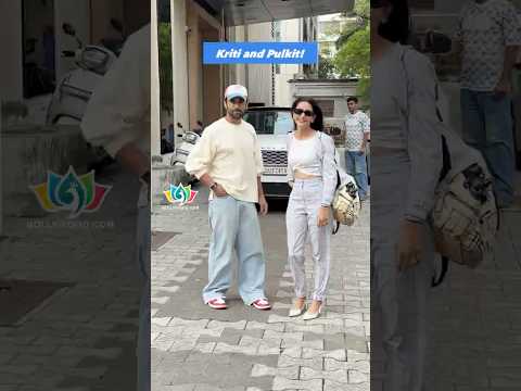 Couple Kriti Kharbanda & Pulkit Samrat spotted in Mumbai