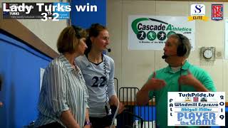 19-20 Lady Turk Volleyball Player of the Game! Vs Mt Baker