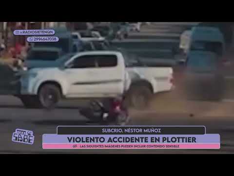 Violento accidente en Plottier