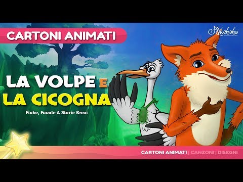 La Volpe e la Cicogna (The Fox and the Strok) Cartone Animati | Storie per Bambini