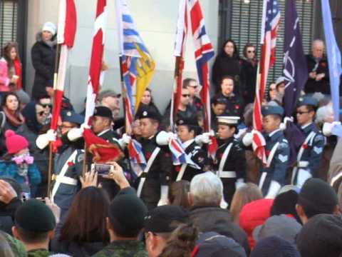 3 Dia da Memória de 2014 na Victory Square, Vancouver