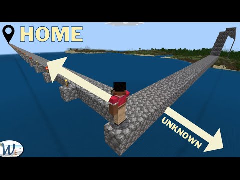 Insane Minecraft build: 9,000 block sky bridge!