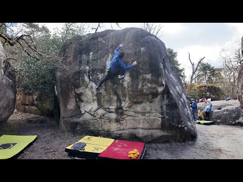 Fontainebleau Bouldering: La Joker (7a)