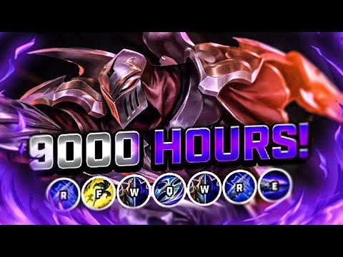 What 9000 HOURS of ZED Experience Looks Like - League of Legends