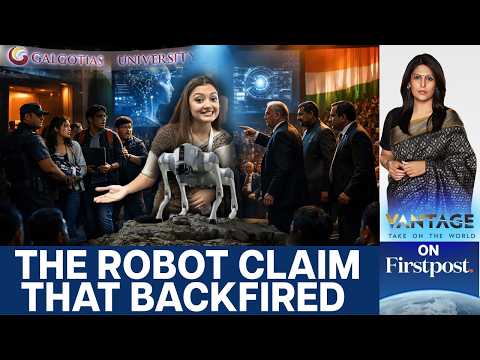 Why Galgotias’ Fake RoboDog Claim Cast a Shadow on India’s AI Moment | Vantage With Palki Sharma