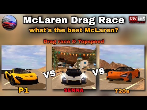 Driving School sim | McLaren P1 vs 720s vs Senna | Drag race and top speed | Android and iOS