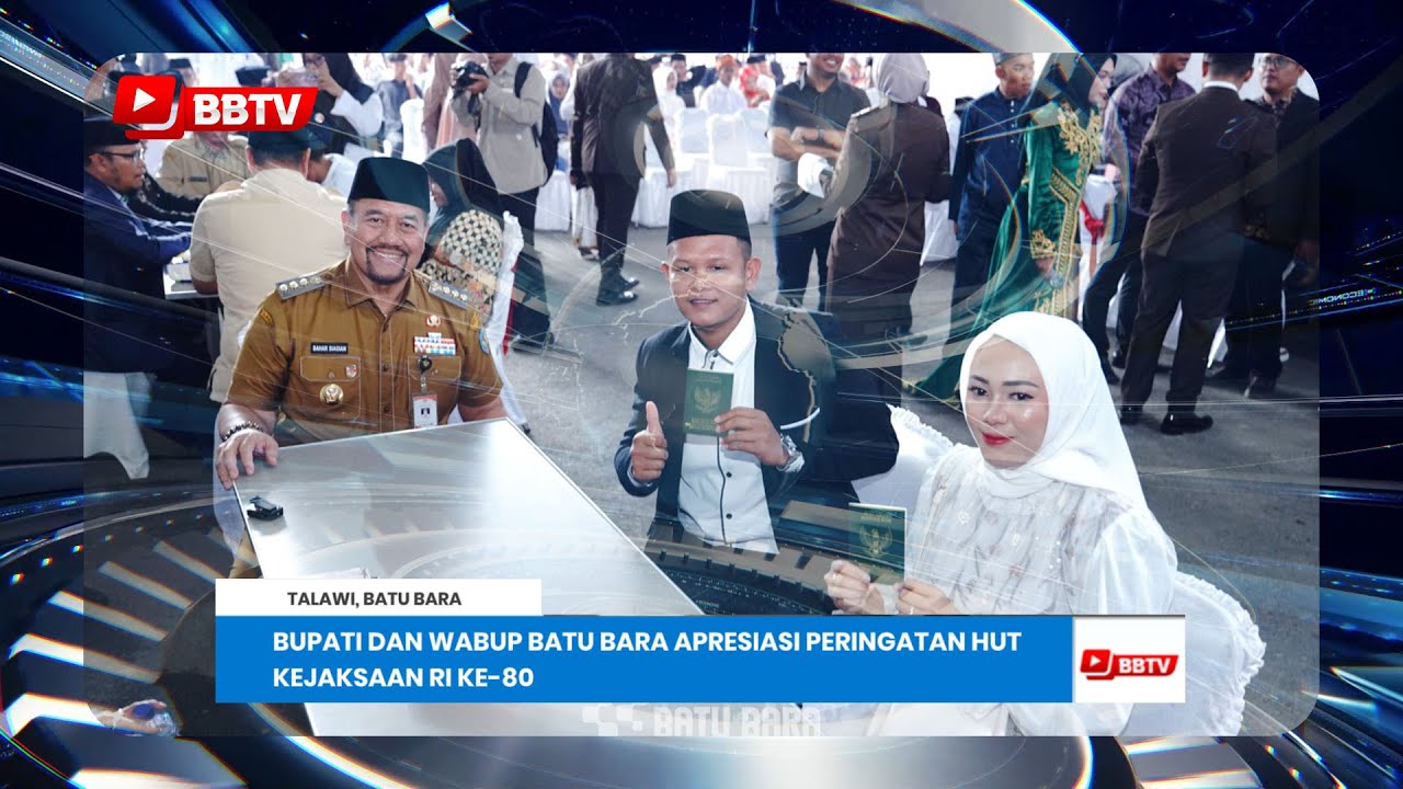 BUPATI DAN WABUP BATU BARA APRESIASI PERINGATAN HUT KEJAKSAAN RI KE-80