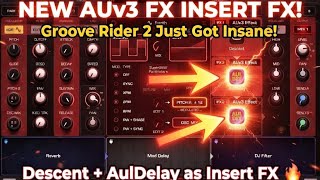JimAudio Groove Rider 2 🚀🔥 - Tutorial 32: 🔥🔥 AUV3 FX as Insert FX