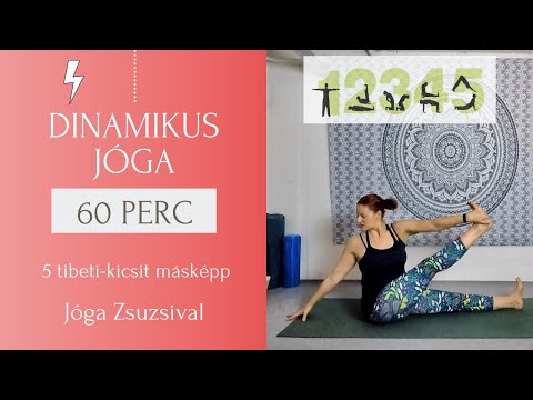 53 perc DINAMIKUS JÓGA - 5 tibeti rítus kicsit másképpen - Jóga Zsuzsival