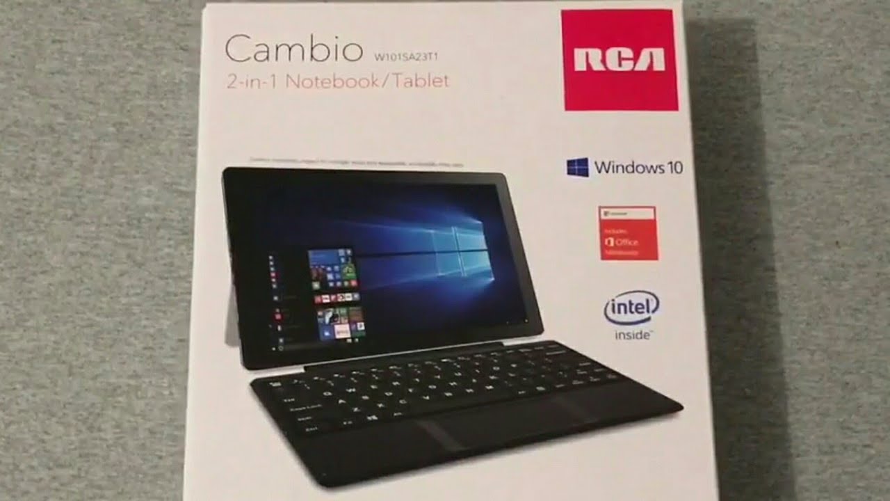 RCA Cambio 2-In-1 Notebook/Tablet Unboxing