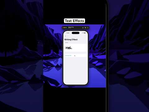 Text Effects using SwiftUI | #apple #animation #ios thumbnail