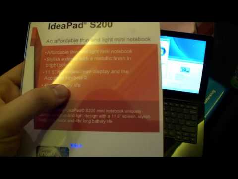 Lenovo IdeaPad S200 Mini Notebook Hands On at CES 2012