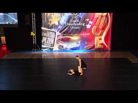 A-styl Liberec doubles cheer dance jazz senior Šárka a Janča_Plzeň_2015-04-25