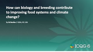 How can biology and breeding contribute to improving food systems and climate change?