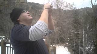 preview picture of video 'Roughlock Falls in Spearfish SD with Snow!'