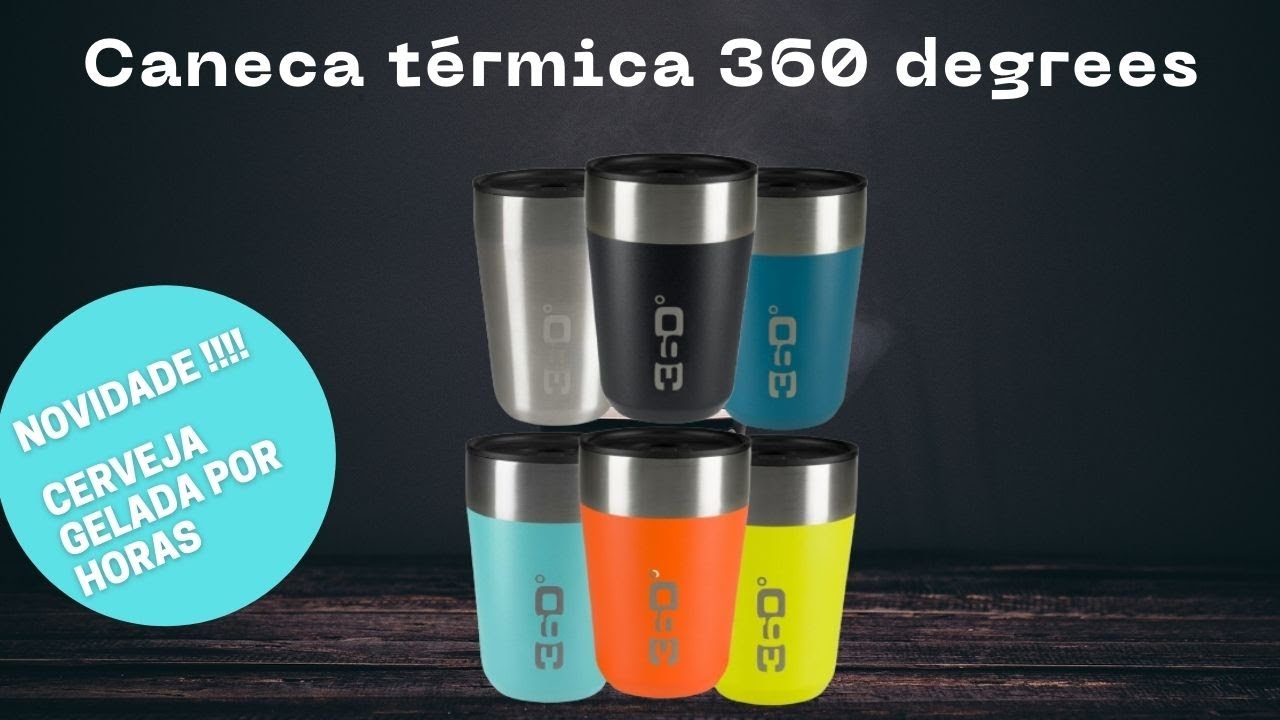 Watch Now Caneca copo térmico inox com tampa 360 degrees Sea to Summit cerveja, sucos chá gelado café quentes Caneca copo térmico inox com tampa 360 degrees Sea to Summit cerveja, sucos chá gelado café quentes