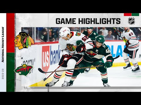 Blackhawks @ Wild | NHL Highlights 2022