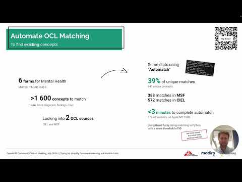 Lightning Talk 2024: Saving Weeks of time with Automated Concept Matching - Michael Bontyes, Madiro