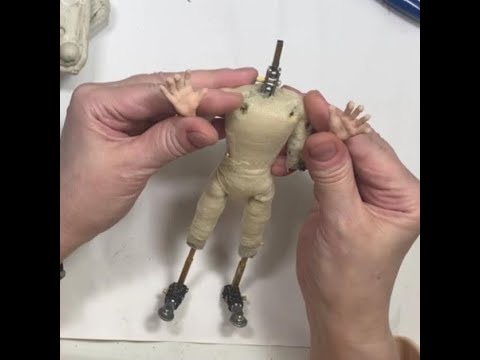 0062 Thomas Stop Motion Puppet - Silicone Hands Part 7 (Casting Silicone) - MOREZMORE