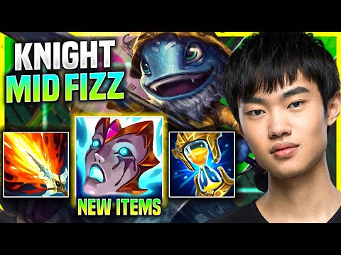 KNIGHT PICKS FIZZ WITH NEW ITEM LIANDRY'S ANGUISH!  - TES Knight  Plays Fizz Mid vs Sylas!