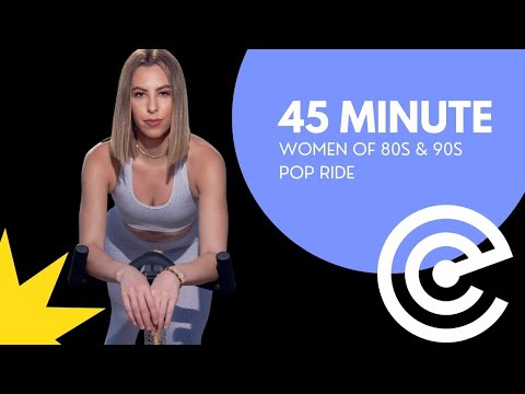 45 Minute Rhythm Cycling Class - Women of 80s + 90s Pop