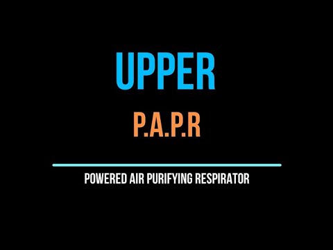 Upper ultraflo mini powered air purifying respirator with re...