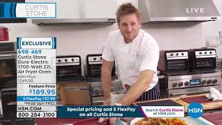 Download the video "Curtis Stone DuraElectric 1700Watt 22L Air Fryer Oven w/..."