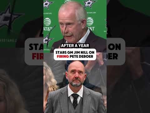 Stars GM on FIRING Pete DeBoer 👀