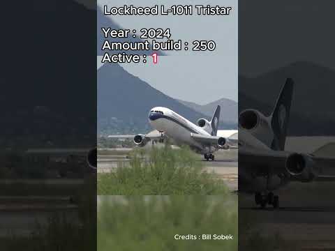 The first and last Lockheed L-1011 Tristar active !  #aviation #edit