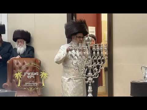 7th Night Chanukah 5782 With Satmar Rebbe R' Aharon In Willaimsburg