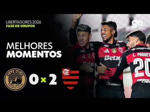 Gols e lances de Cusco x Flamengo