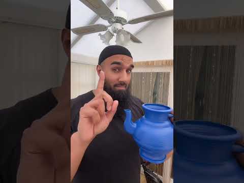 Washing in the bathroom with this ? #shorts #muslim